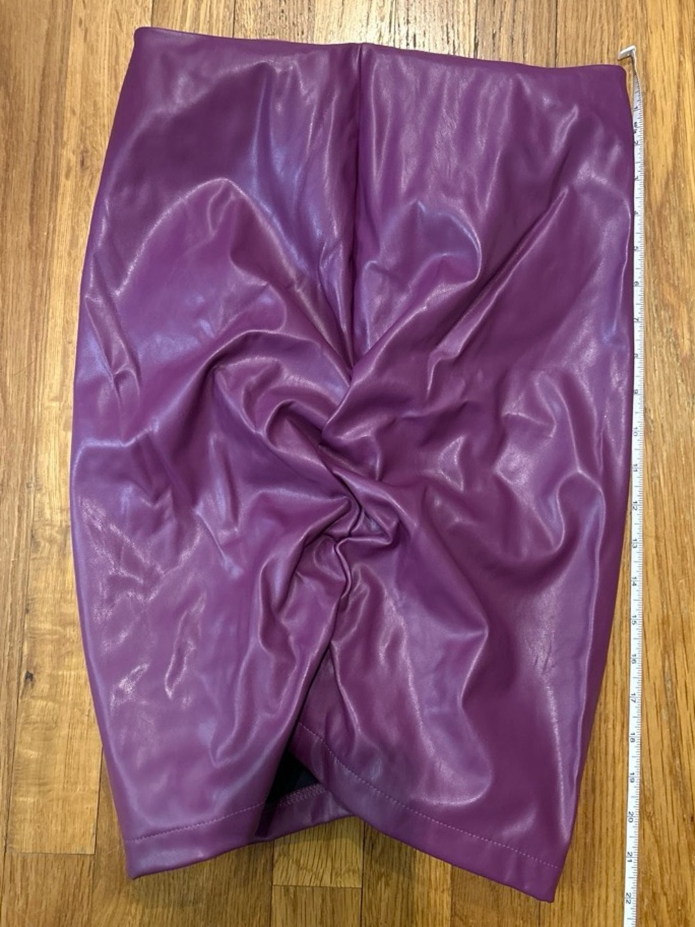 BOGO Purple Faux Leather Skirt